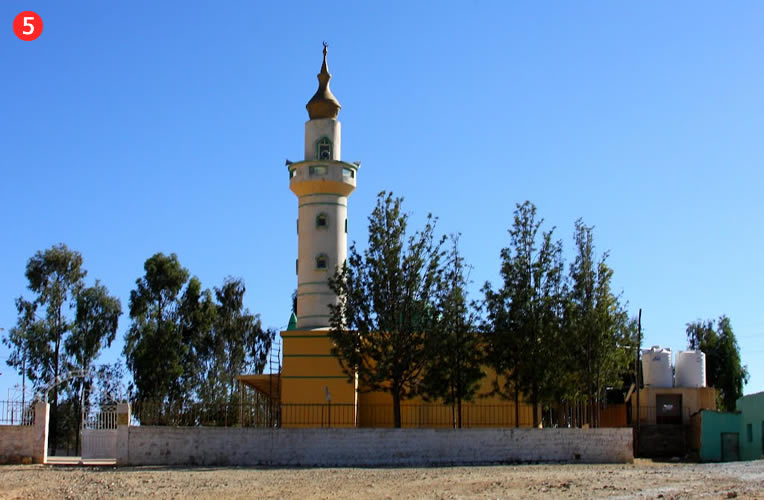 Mošeja Negaš pilsētā Etiopijā, kurā dzīvo apmēram 8000 iedzivotāji