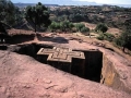 Viena no vēsturiskajām Etiopijas kristiešu baznīcām, kura ir izrakta zemē